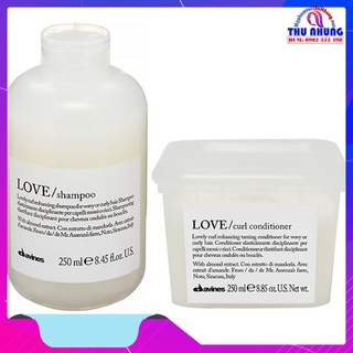 BỘ DẦU GỘI XẢ DAVINES LOVE CURL DƯỠNG TÓC UỐN XOĂN Ý 250ML