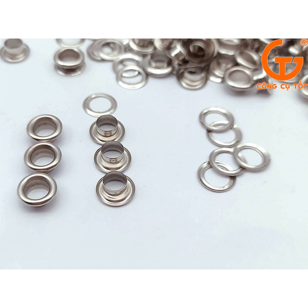 Khoen ô rê 5mm sắt mạ trắng túi 500 con