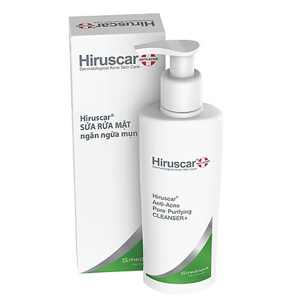 Sữa rửa mặt ngừa mụn HIRUSCAR Anti-Acne Cleanser Chai 100ml
