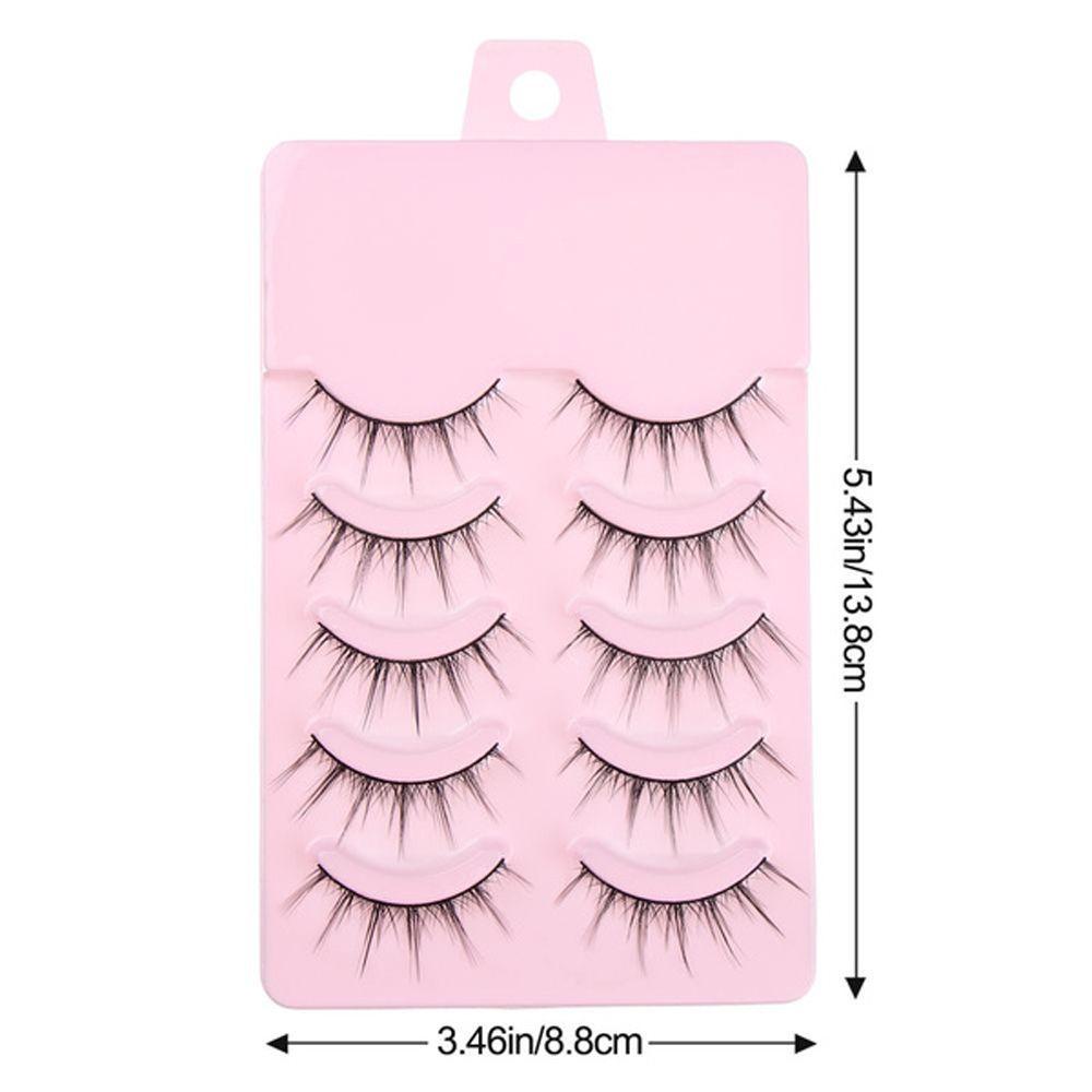 Set 5 Cặp Lông Mi Giả Dày Tự Nhiên Hóa Trang Nhân Vật Quỷ Nhỏ