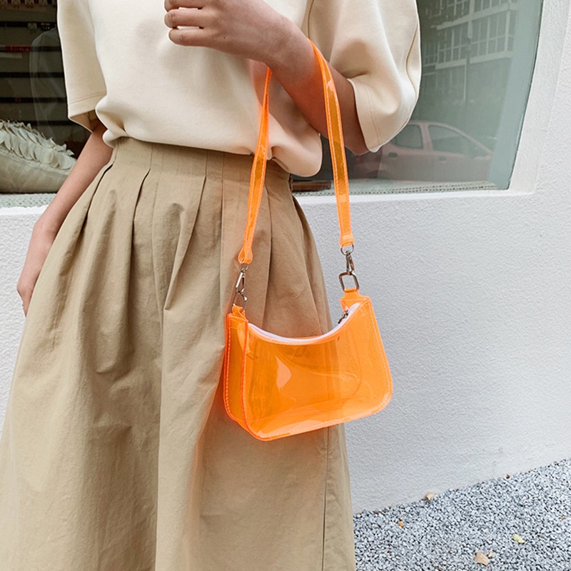 Túi đeo vai IELGY màu trơn phong cách Hàn Quốc thời trang cho nữ