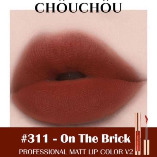 ✅ (HÀNG CHUẨN AUTHENTIC) SON KEM LÌ CHOU CHOU PROFESSIONAL MATT LIP COLOR V2