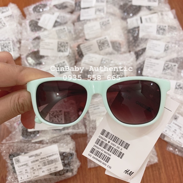 (Sale)Kính HM auth bé trai,gái màu Xanh 6tháng - 2Tuổi
