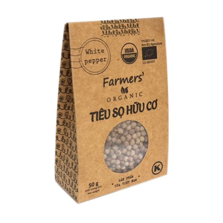 TIÊU SỌ HẠT ORGANIC VIETPEPPER