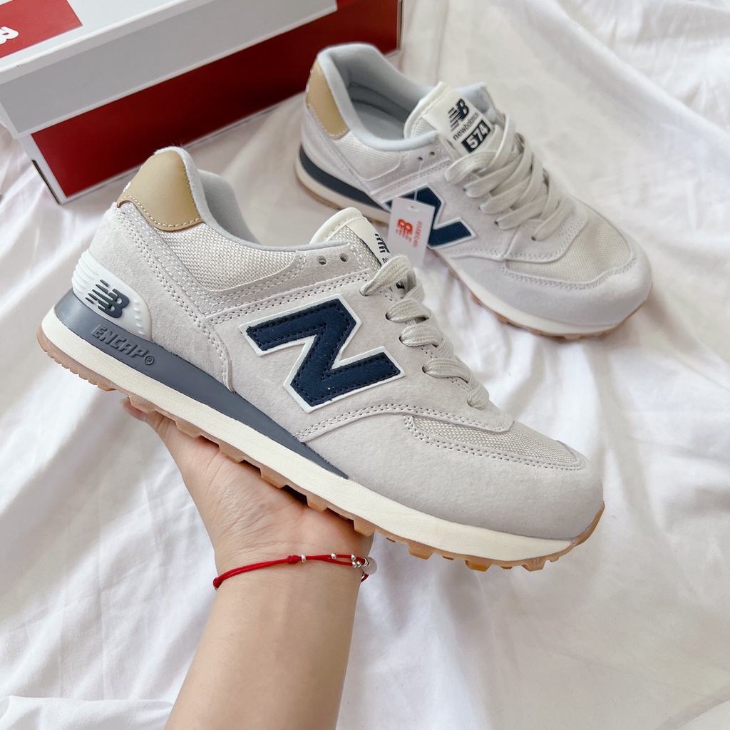 Giày Thể Thao Nam Nữ Ngô Thắng Newbalen 574 Kem