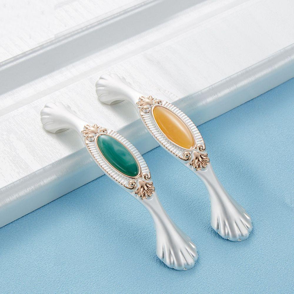 BEAUTY Set 2 Tay Nắm Cửa Tủ Bằng Hợp Kim Kẽm Phong Cách Châu Âu