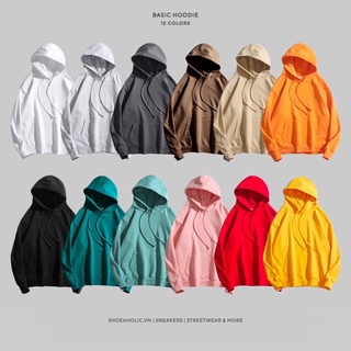 Áo Hoodie Basic Trơn Các Màu