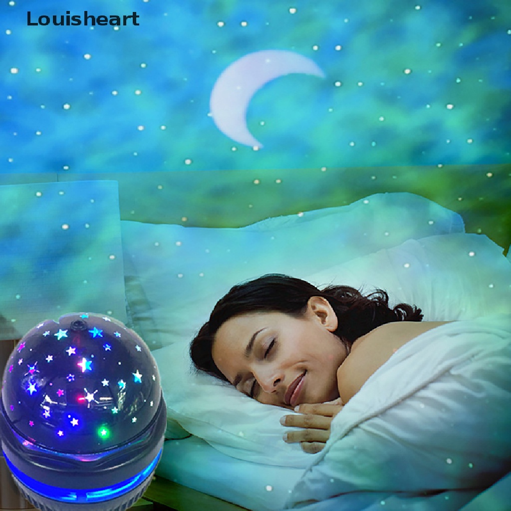 [Louisheart] Máy Chiếu Đèn Led Disco Usb RGB Magic DJ Pinpot Star Xoay Được Mới Cho Xe Hơi