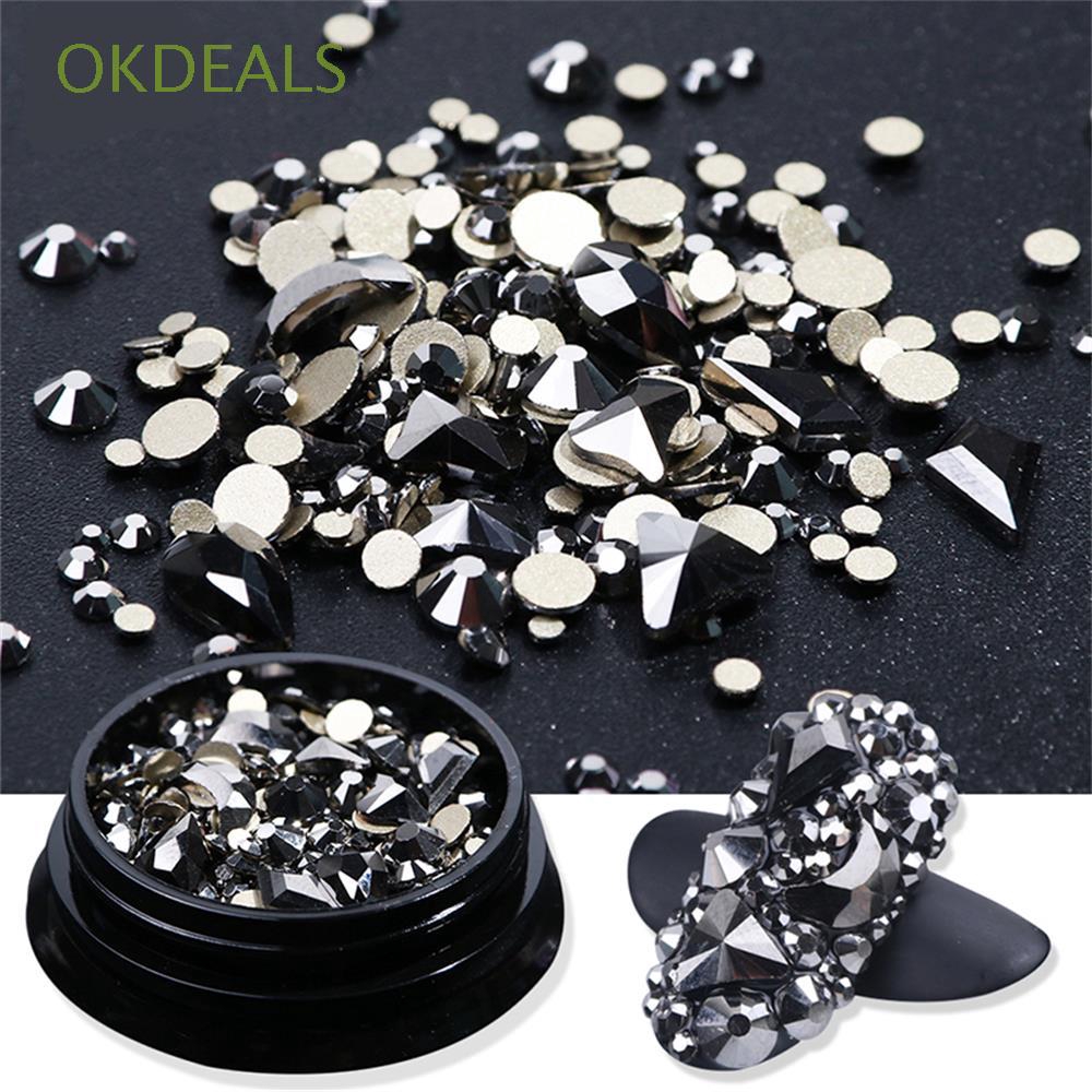 Họa tiết đá 3D bằng AB trang trí móng nghệ thuật NEW YORK STORM