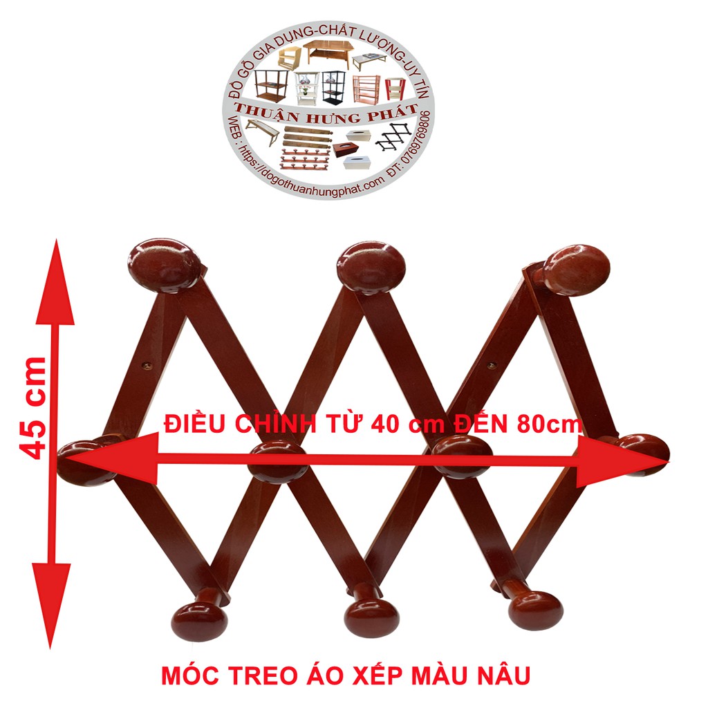 MÓC  ÁO - GIÁ TREO ÁO QUẦN-Loại xếp có thể điều chỉnh chiều ngang dài ngắn tùy ý