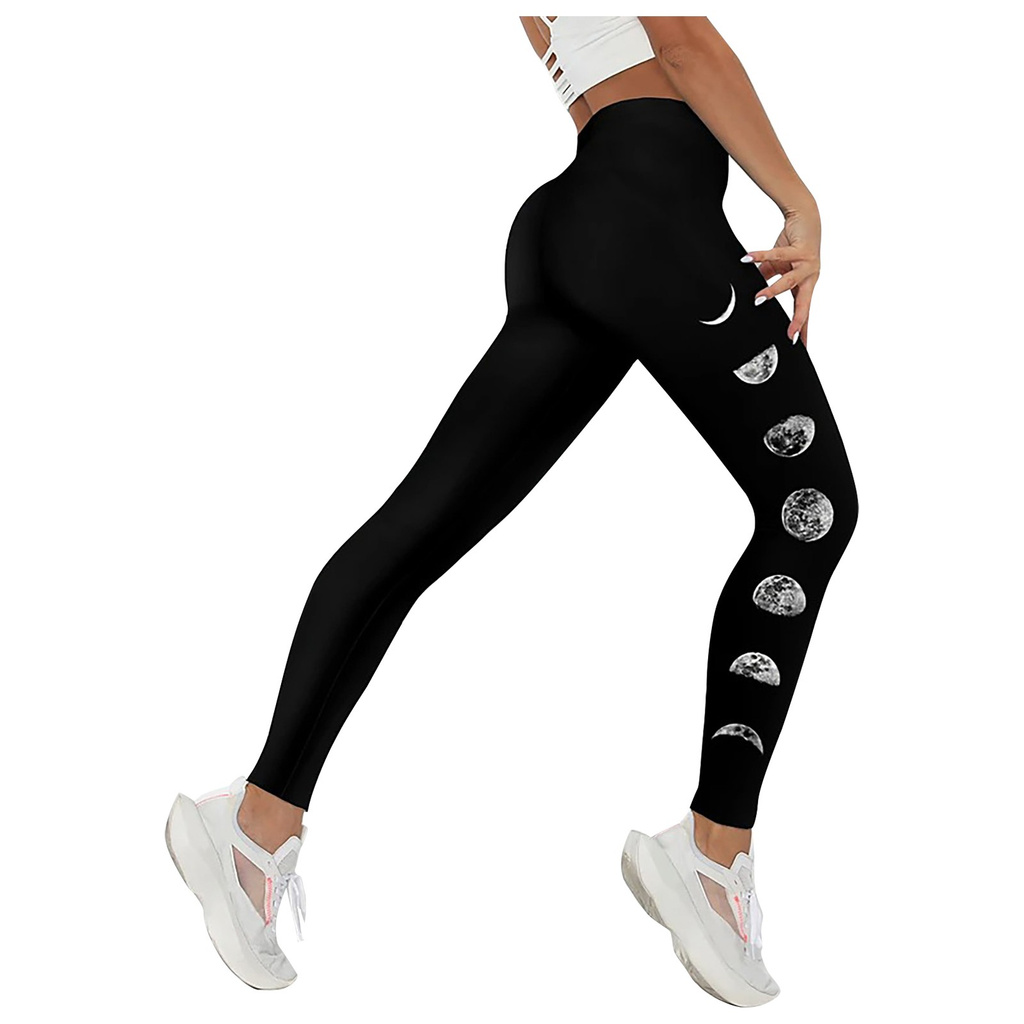 High-waisted stretch sports running fitness yoga bottoming nine-point pants