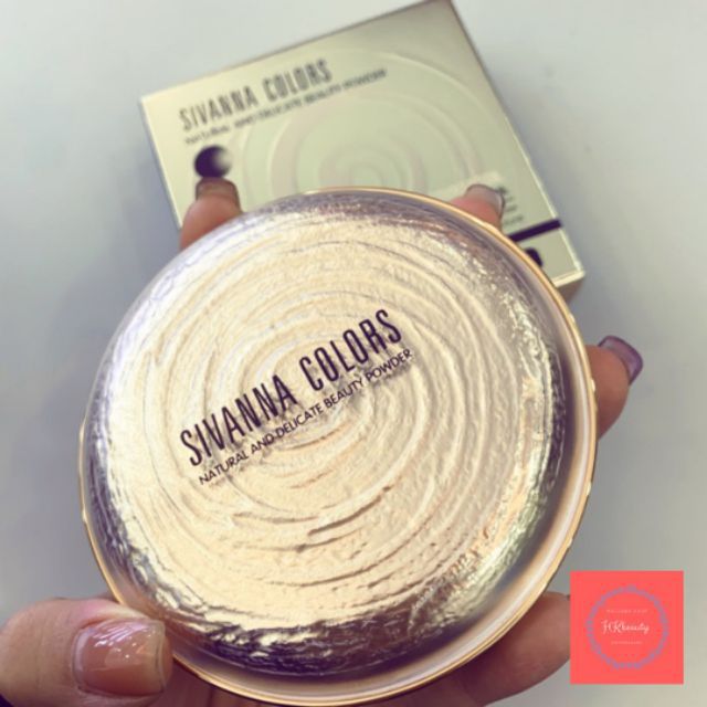 phấn  nén siêu mịn Sivanna Colors 20g - kiềm dầu, sáng da, che khuyết điểm | BigBuy360 - bigbuy360.vn
