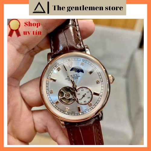 (Rolex Automatic) Đồng hồ thời trang Rolex cơ, lộ máy, kính chống xước, lên cót tự động, bảo hành 12 tháng - FREESHIP | BigBuy360 - bigbuy360.vn