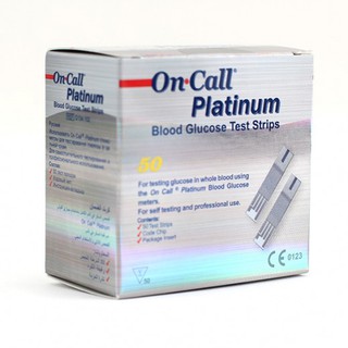 Que thử đường huyết on-call platinum hộp 25 que