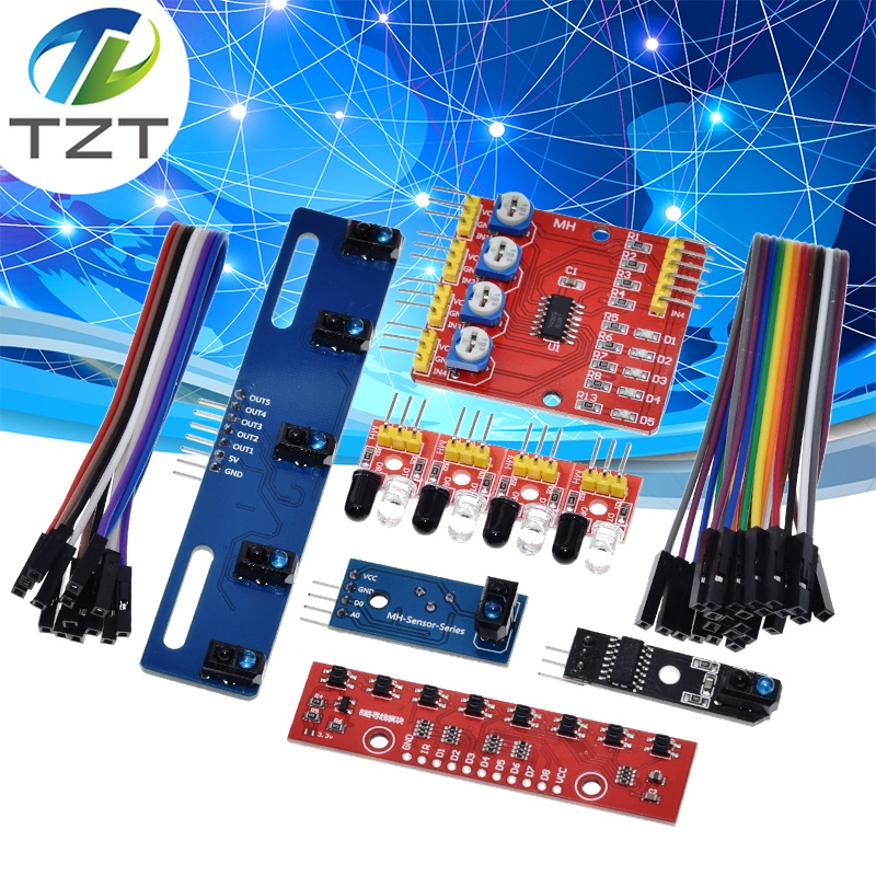 Mô Đun Công Tắc Cảm Biến Hồng Ngoại 1 4 5 8 Kênh TCRT5000 IR Cho Arduino