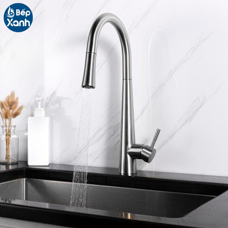 [FREESHIP HCM] Vòi Rửa Chén Nóng Lạnh Ecalite EF-K149S - Màu Inox