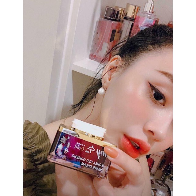 Kem dưỡng da 💖Freeship💖 Giảm 10k Khi Nhập[mypham] Kem sâm Hàn Quốc My Gold Korea Red Ginseng White Cream