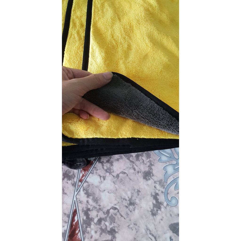 [HCM] Combo 2 khăn lau xe dày dặn siêu mịn, siêu thấm