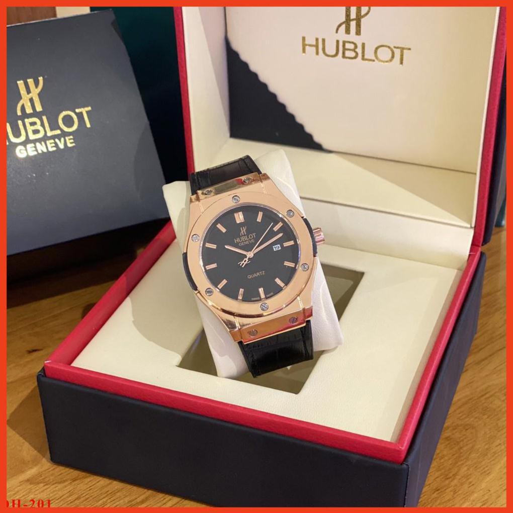 [Mã FAGREEN1505 giảm tới 30K đơn 99K] Đồng hồ nam HuBlot-42mm máy pin kim thể thao, chống nước bảo hành 12 tháng