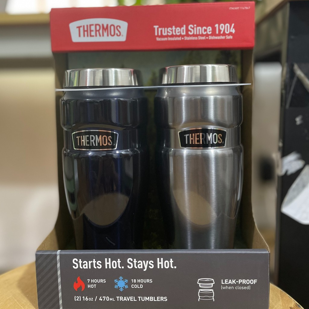Ly giữ nhiệt Thermos Ly Thermos Stainless King Travel Tumblers 470ml giữ nóng 7h giữ lạnh 12h