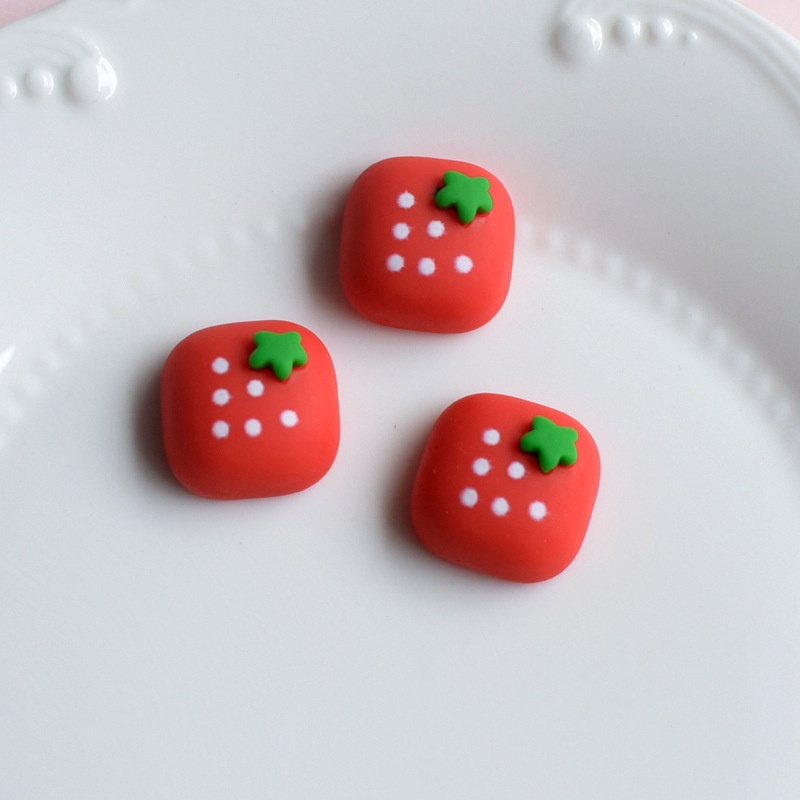 Bộ 10 Đồ Chơi Bóp Hình Thức Ăn / Gấu / Vịt Hoạt Hình Bằng Nhựa Resin Trang Trí Điện Thoại