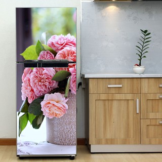 Decal trang trí tủ lạnh mẫu Bó Hoa 2