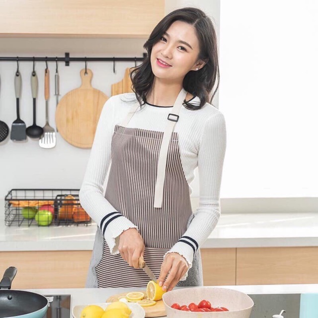 Tạp dề kèm lau tay 2in1