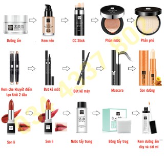 Bộ trang điểm 15 món