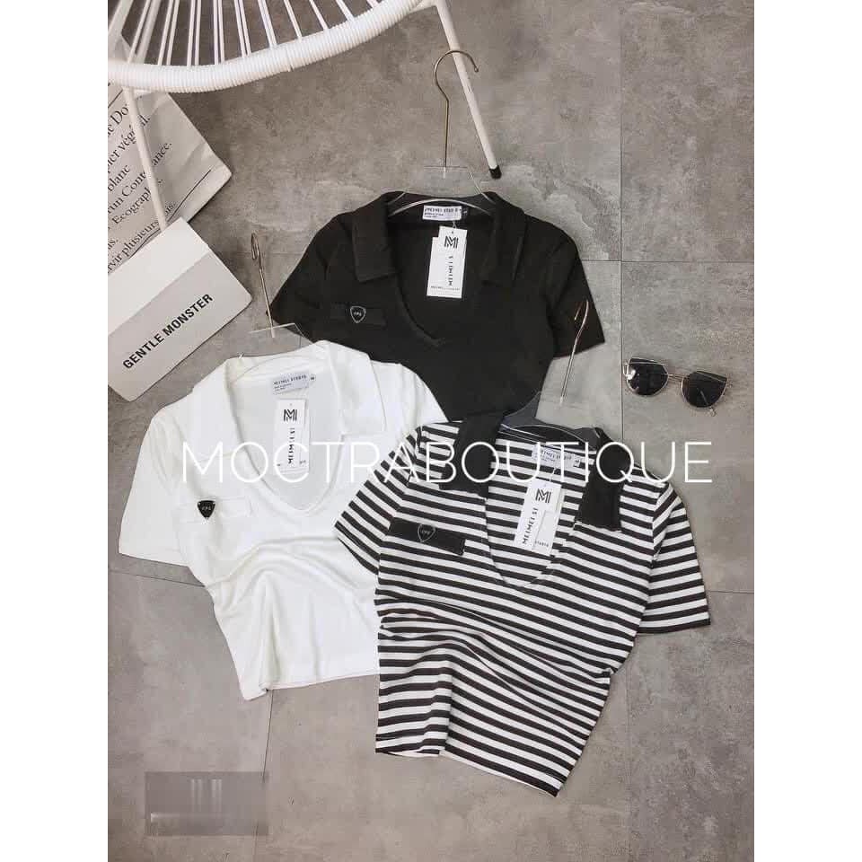 ÁO THUN GÂN CỔ TRỤ V KHOÉT NGỰC SEXY CHO NÀNG BIGSIZE 55-90KG 🥰🥰🥰 | BigBuy360 - bigbuy360.vn