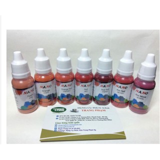 (Thanh lý nghỉ bán DCPX) MỰC PHUN XĂM MÀY MÔI MÍ NANO - MỰC HỮU CƠ HÀN QUỐC - Tặng kèm dưỡng môi Cslap