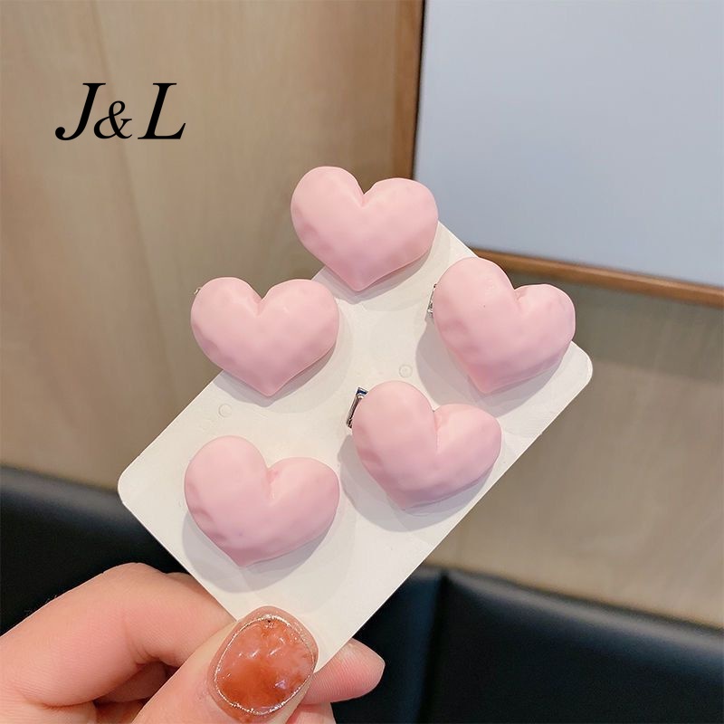 Kẹp TóC HìNh Nơ TráI Tim ĐíNh Kim Cương Giả ThờI Trang Cho Nữ