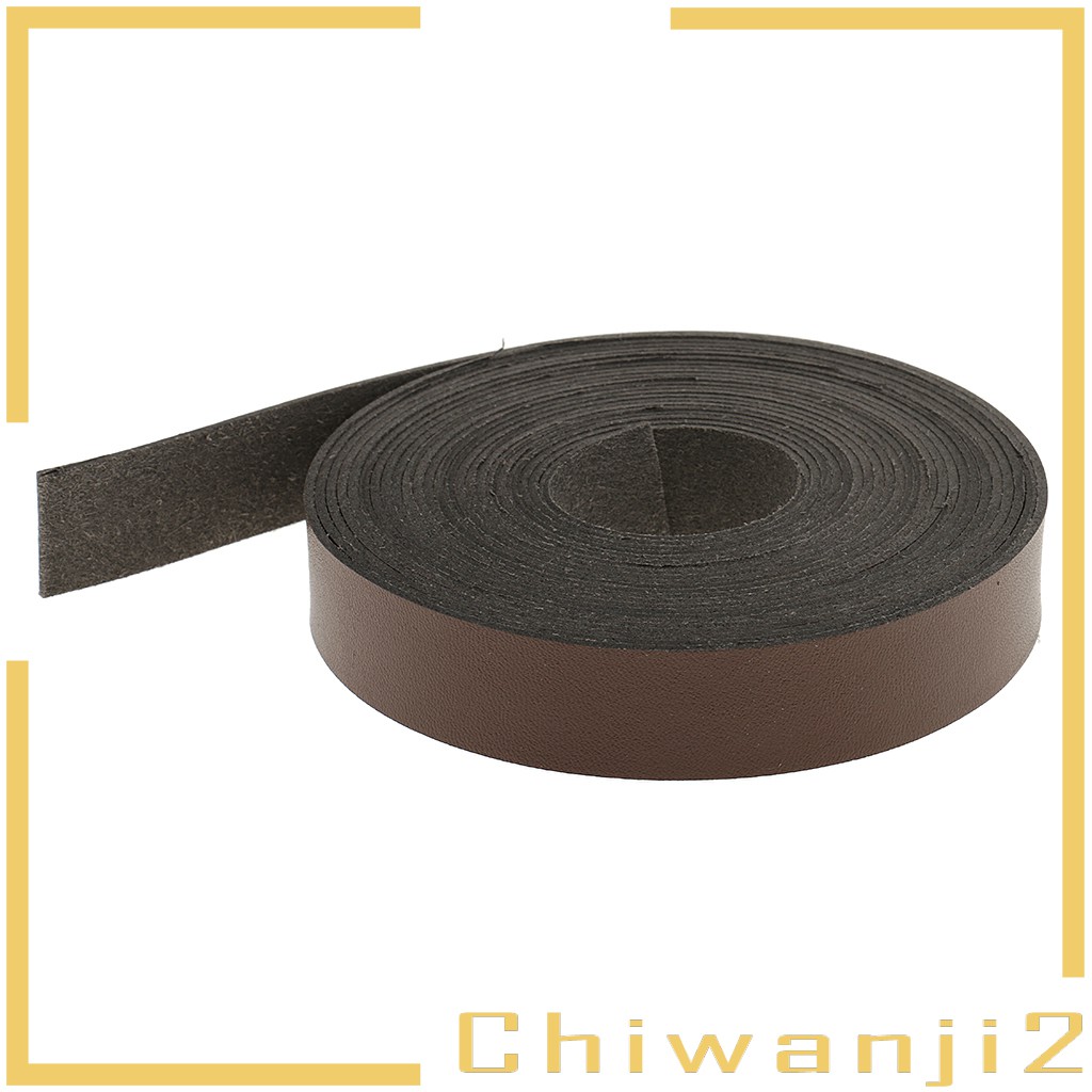 [Chiwanji2] Cuộn Dây Da Giả 5 Mét x 2cm Làm Thắt Lưng / Túi Xách DIY Màu Đen