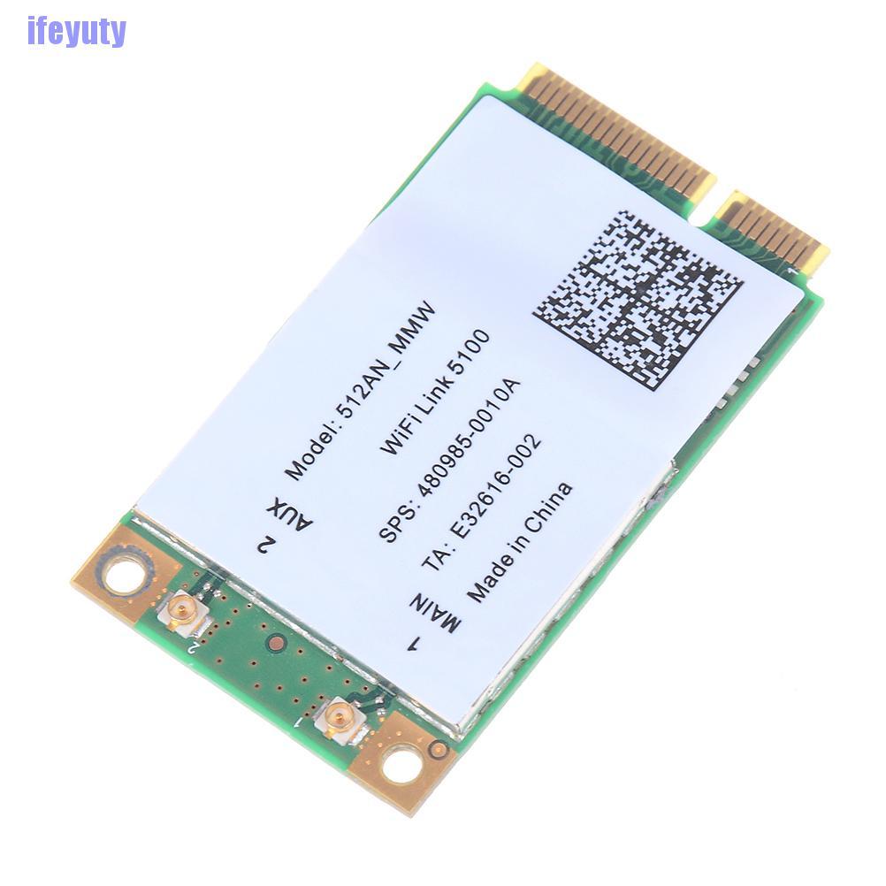 Card Mạng Không Dây 300m Mini Pci-E 2.4 / 5ghz Cho Link 5100 Wifi 512an_mmw Fe