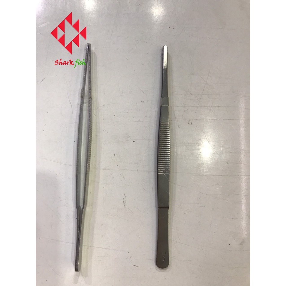 Nhíp trồng cây thủy sinh ,nhíp đầu cong 25cm và nhíp thẳng 20cm chất liệu thép không rỉ