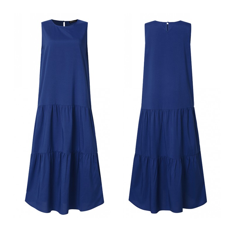 Đầm dài ZANZEA không tay thời trang cho nữ