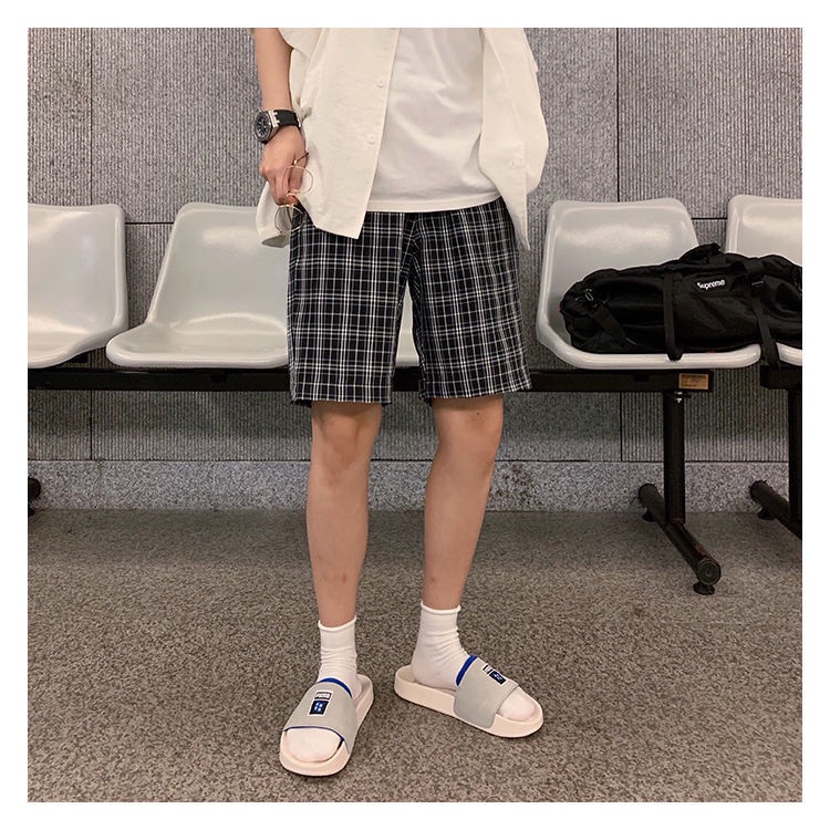 Quần Short Nam Sọc Ca Rô Năng Động