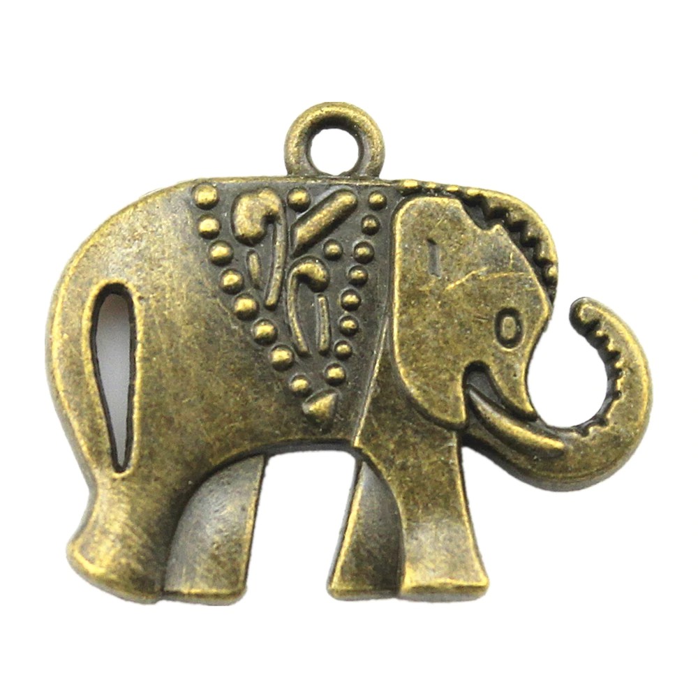 10 miếng vòng tay charm hình con voi dùng làm trang sức