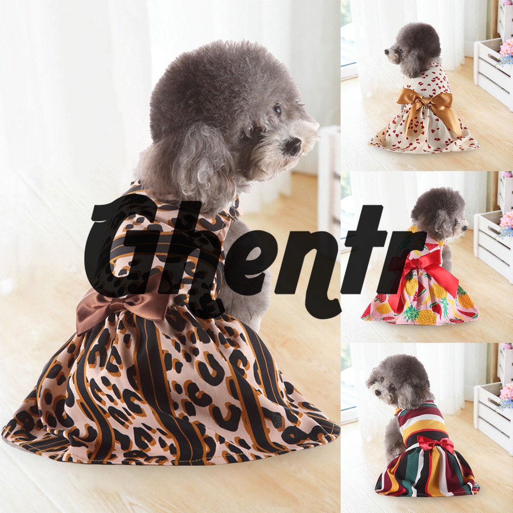 Đầm lưới hai lớp polyester in hình trái tim đáng yêu dành cho thú cưng