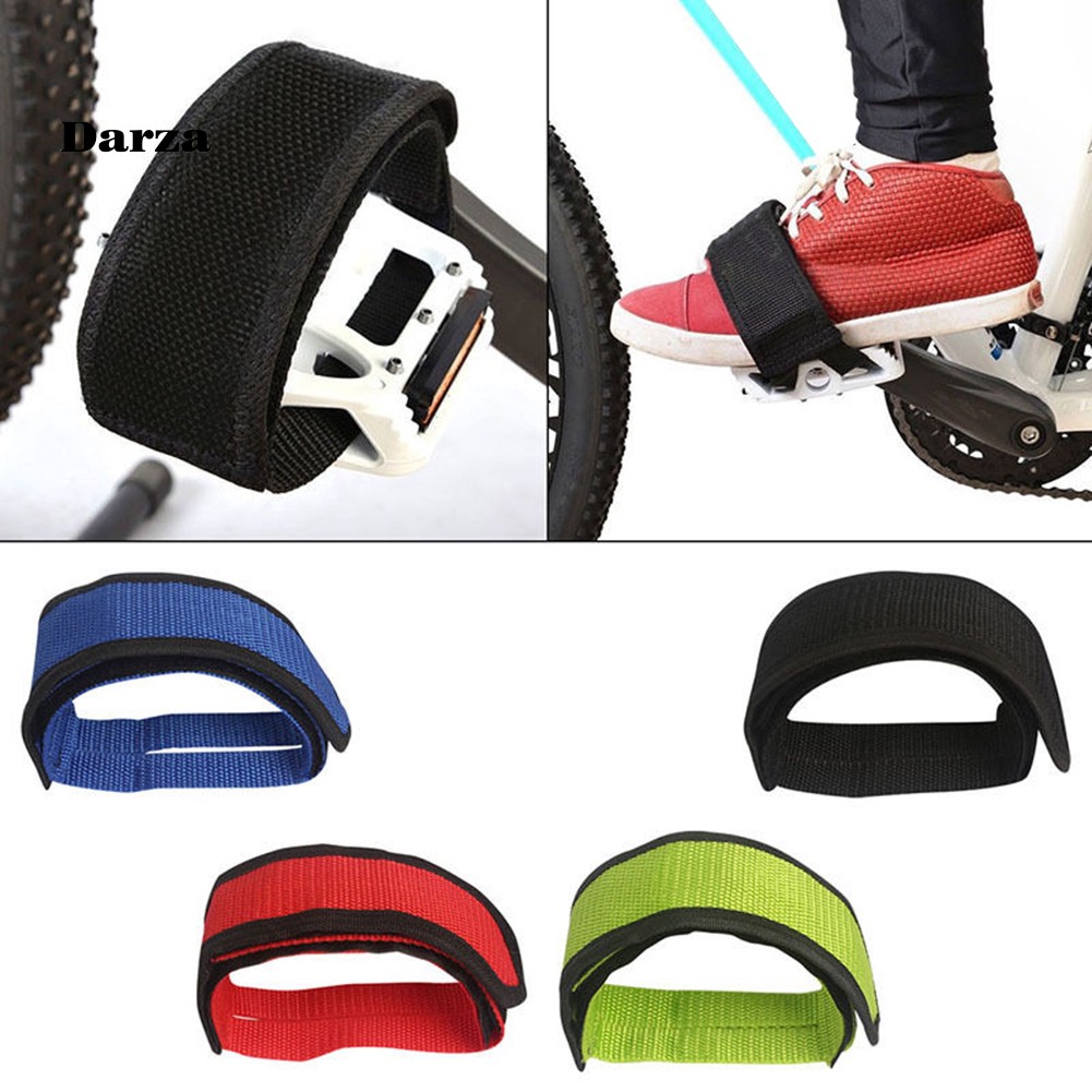 DAR ✤ 1Pc Fixed Gear Fixie Bicycle Anti-slip Double Adhesive Pedal Strap Toe Clip Belt