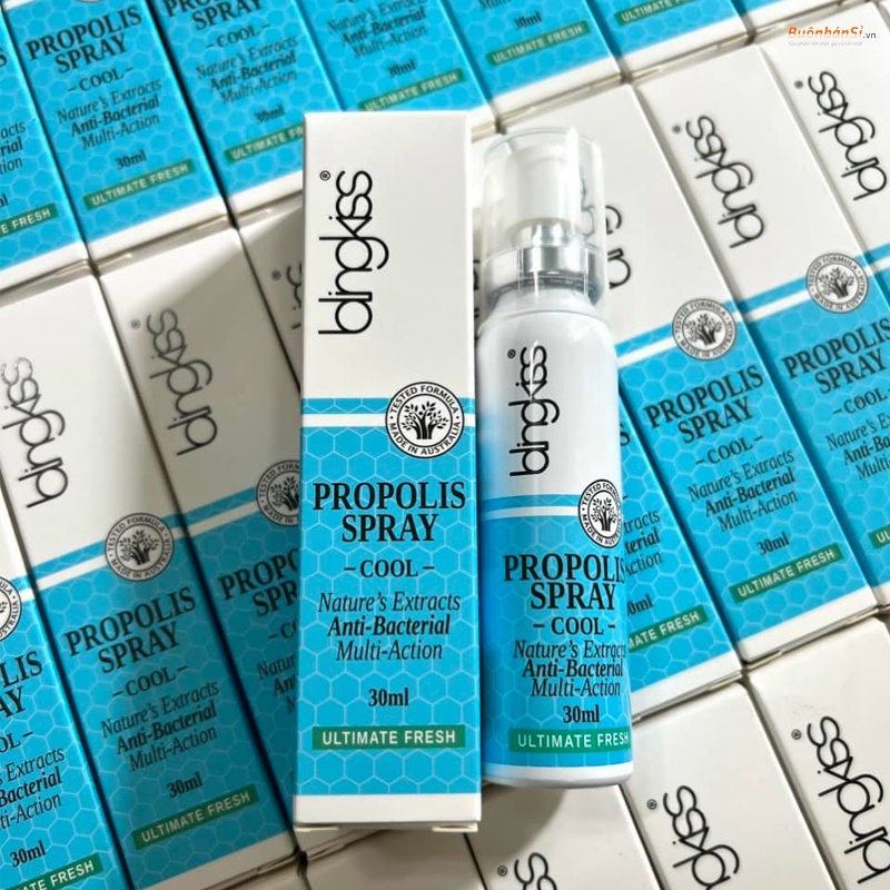 Combo 2 chai Xịt Hong Keo Ong Sát Khuẩn Hầu Họng Thơm Miệng Blingkiss Propolis Spray Chai 30ml Của Úc