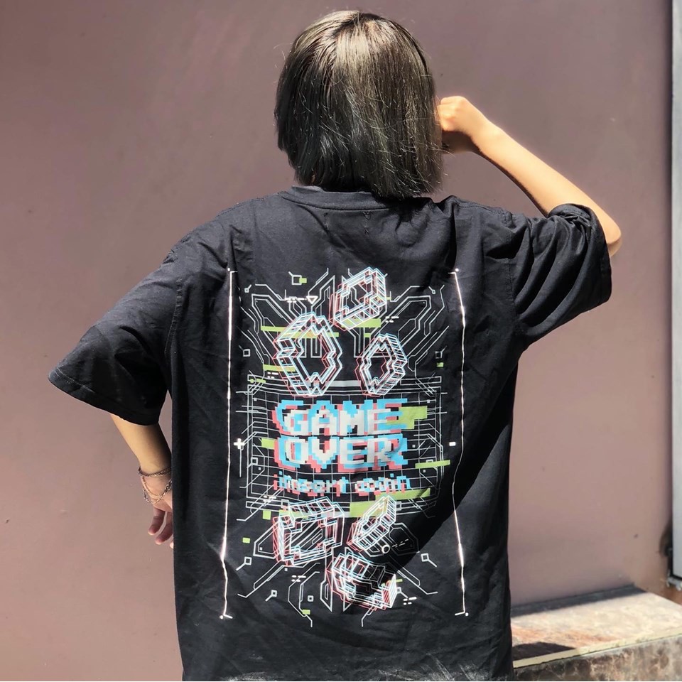 Áo Game Over (insert coin) phản quang chữ | BigBuy360 - bigbuy360.vn