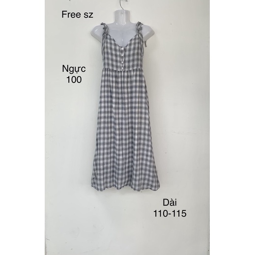 Đầm yếm phom rộng dáng bbd Free size
