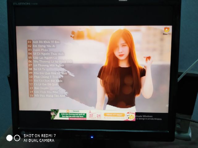 Man hinh + phim chuot. Day vga combo