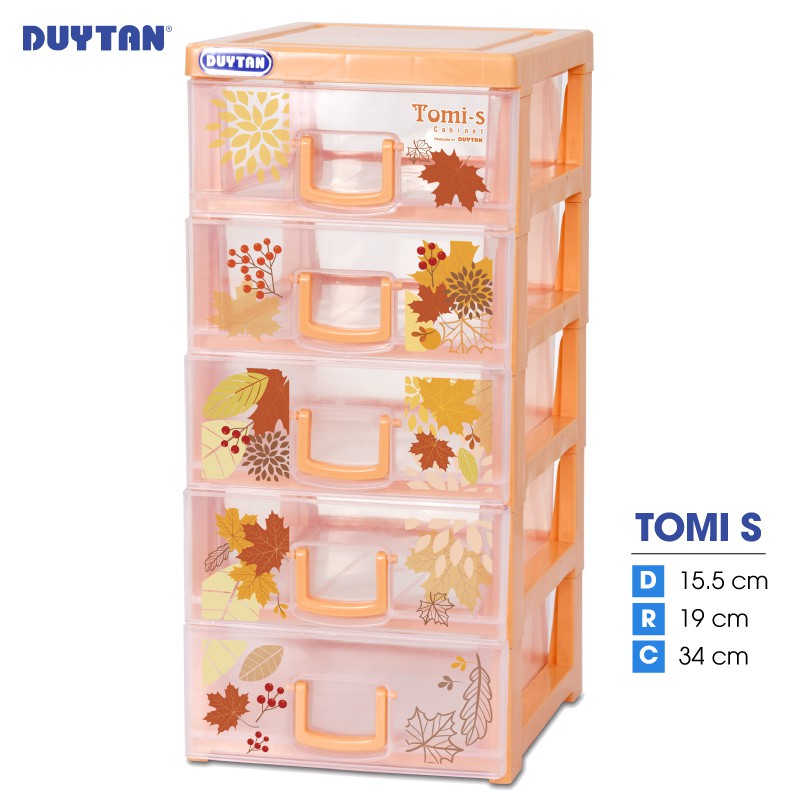 Tủ nhựa DUY TÂN Tomi S 5 ngăn (15.5 x 19 x 34 cm) - 09002