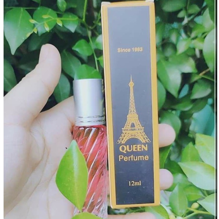 Nước Hoa Mini Nữ Queen Perfume Thơm Nhẹ Mùi Hương Quyến Rũ Nhỏ Gọn Dễ Bỏ Túi Dung Tích 12ml