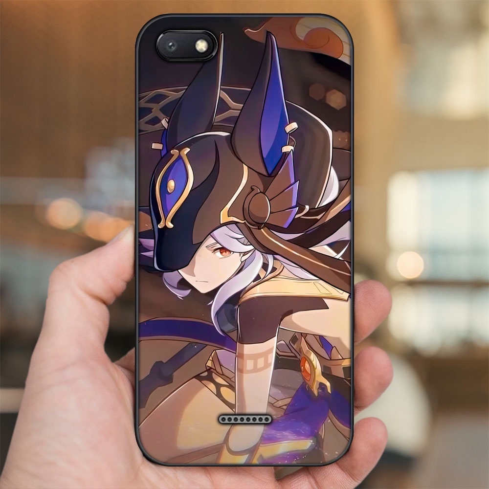 Ốp lưng Xiaomi Redmi 6A viền đen in hình Cyno Genshin Impact