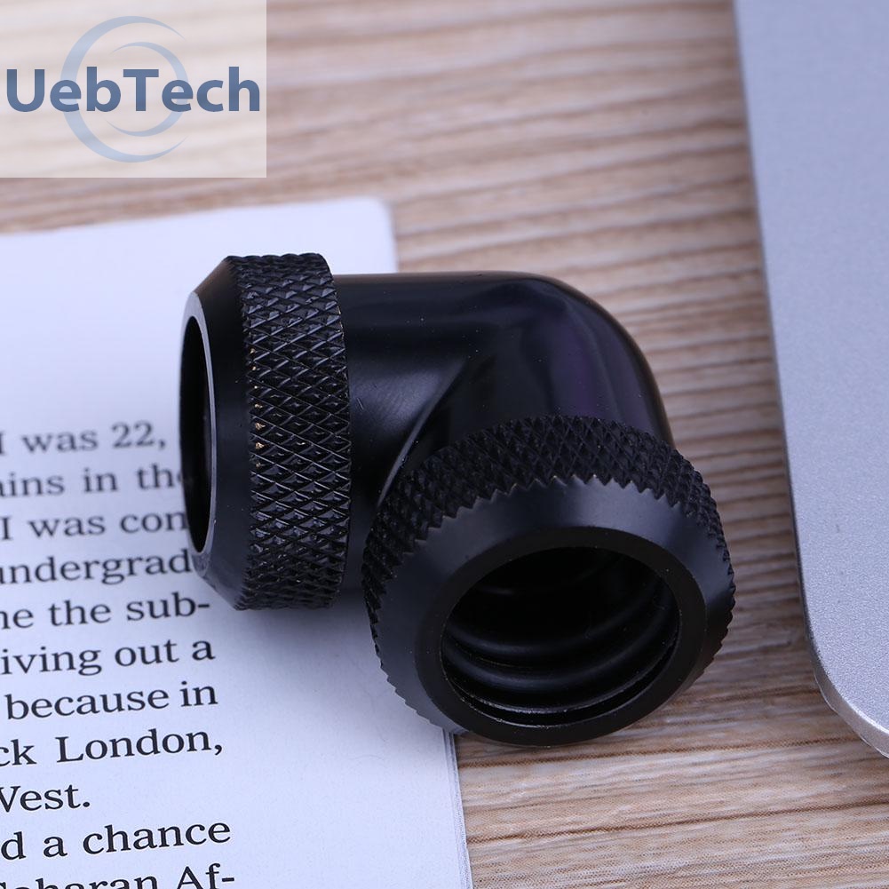 Đầu nối ống nước 90 độ Uebtech 14mm OD G1/4