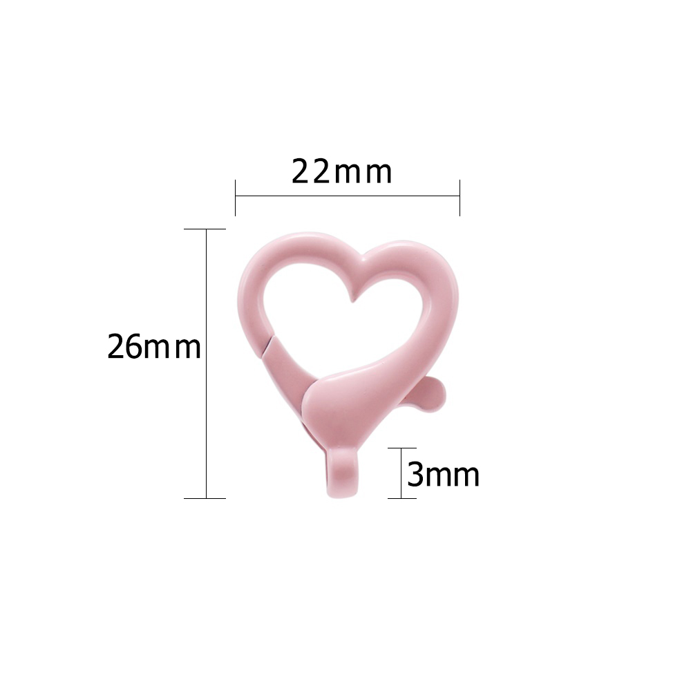 St.kunkka 10 cái / bộ móc khóa hình trái tim dễ thương và tiện lợi để làm móc khóa DIY tinh tế