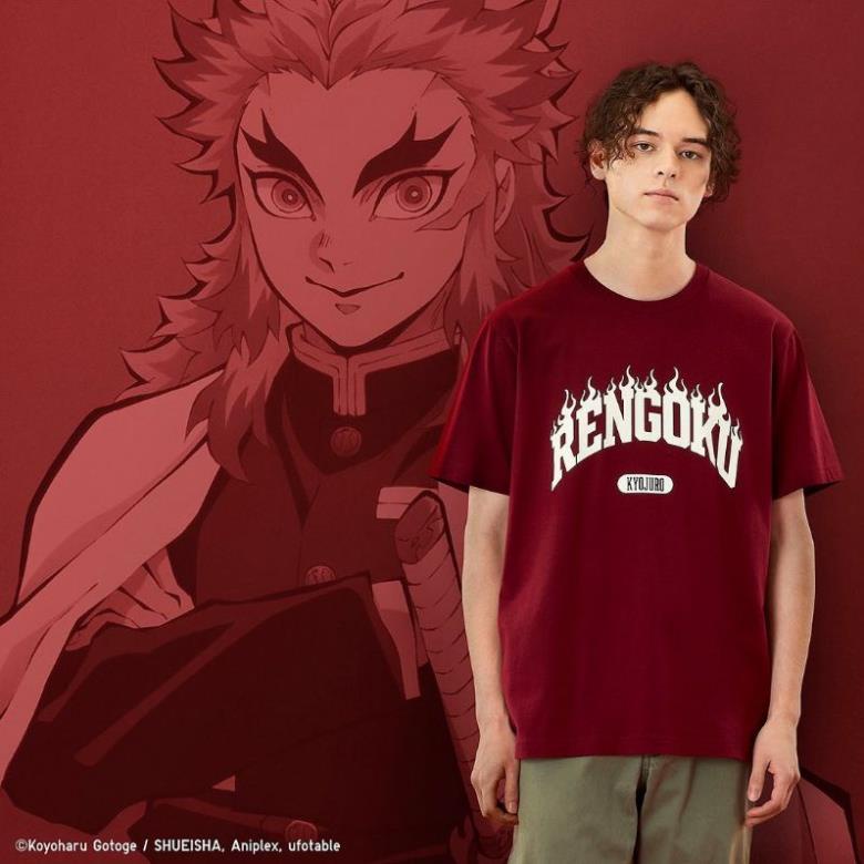 Uniqlo Áo Thun In Hình ANIME DEMON SLAYER Độc Đáo Cá Tính