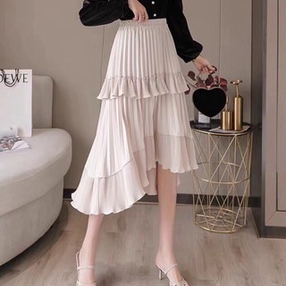 Chân váy 2 tầng xoè vạt lệch mặc đc 2 kiểu nha